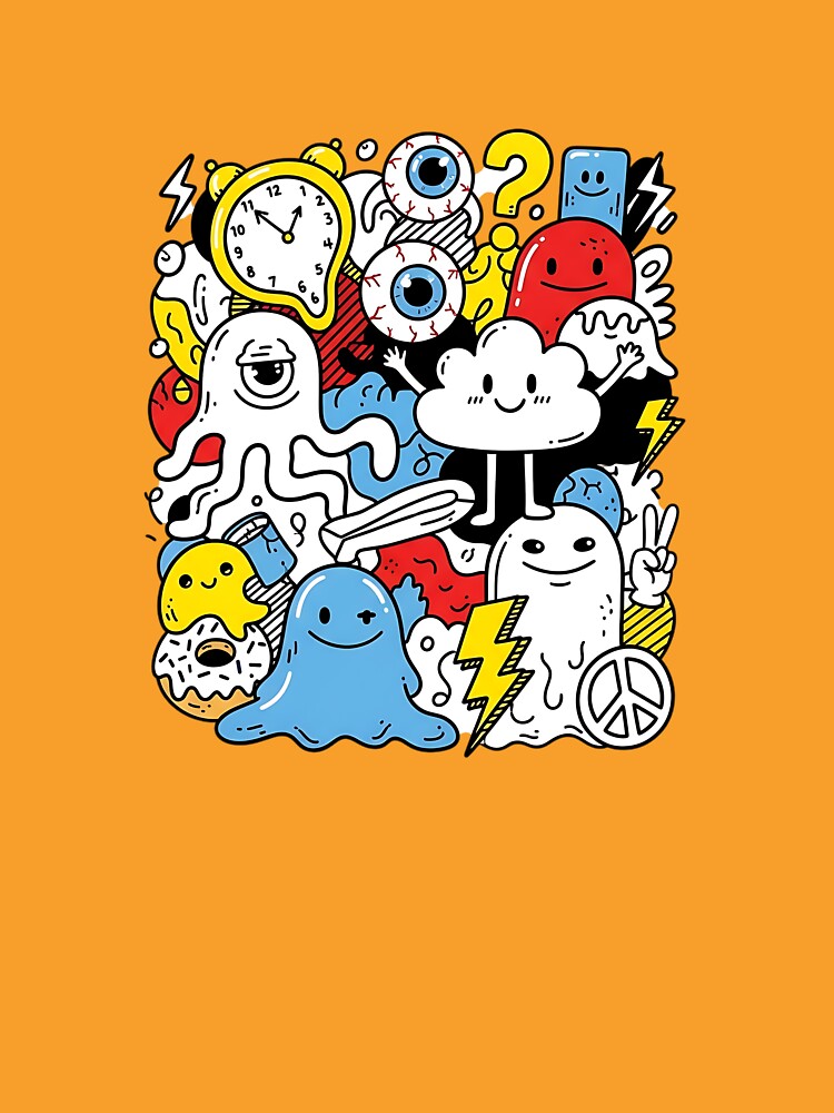hand drawn doodle by iwzzuel T-Shirts, Hoodie, Sweatshirt | BlankRebels.com (Image 3)