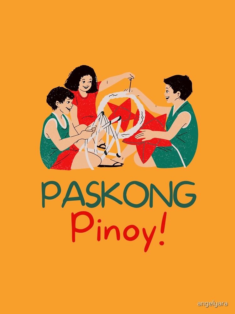 Christmas T-shirt - Merry Christmas Paskong Pinoy by angelyara Hoodie, Sweatshirt | BlankRebels.com (Image 3)