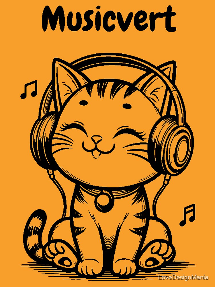 Cute Cat in Music Heals Zone Introvert by LoveDesignMania T-Shirts, Hoodie, Sweatshirt | BlankRebels.com (Image 3)