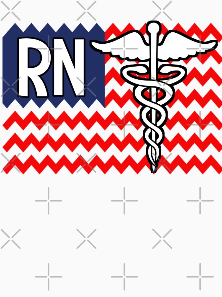 RN Chevron Registered Nurse American Flag by tiffanator606 T-Shirts, Hoodie, Sweatshirt | BlankRebels.com (Image 3)