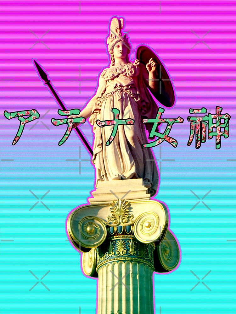 Athena Goddess gradient vaporwave by Yoshiyuki1998 T-Shirts, Hoodie, Sweatshirt | BlankRebels.com (Image 3)
