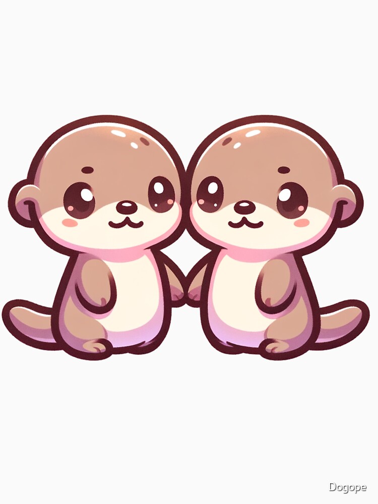 Otters holding hands by Dogope T-Shirts, Hoodie, Sweatshirt | BlankRebels.com (Image 3)