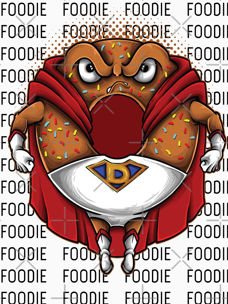 Super Donut Foodie Foodietoon by ProjectX23 T-Shirts, Hoodie, Sweatshirt | BlankRebels.com (Image 3)