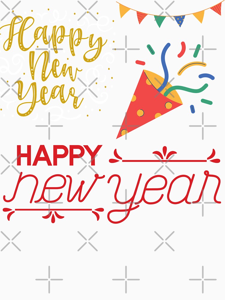 Happy new year sticker - new year decor by Soul  ArtLove T-Shirts, Hoodie, Sweatshirt | BlankRebels.com (Image 3)
