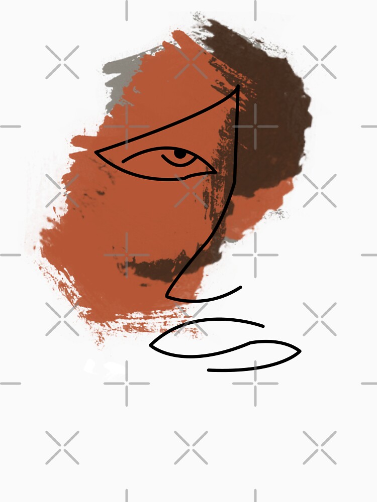 Single Line Art Minimalist Terracotta woman face by Doooriginals T-Shirts, Hoodie, Sweatshirt | BlankRebels.com (Image 3)