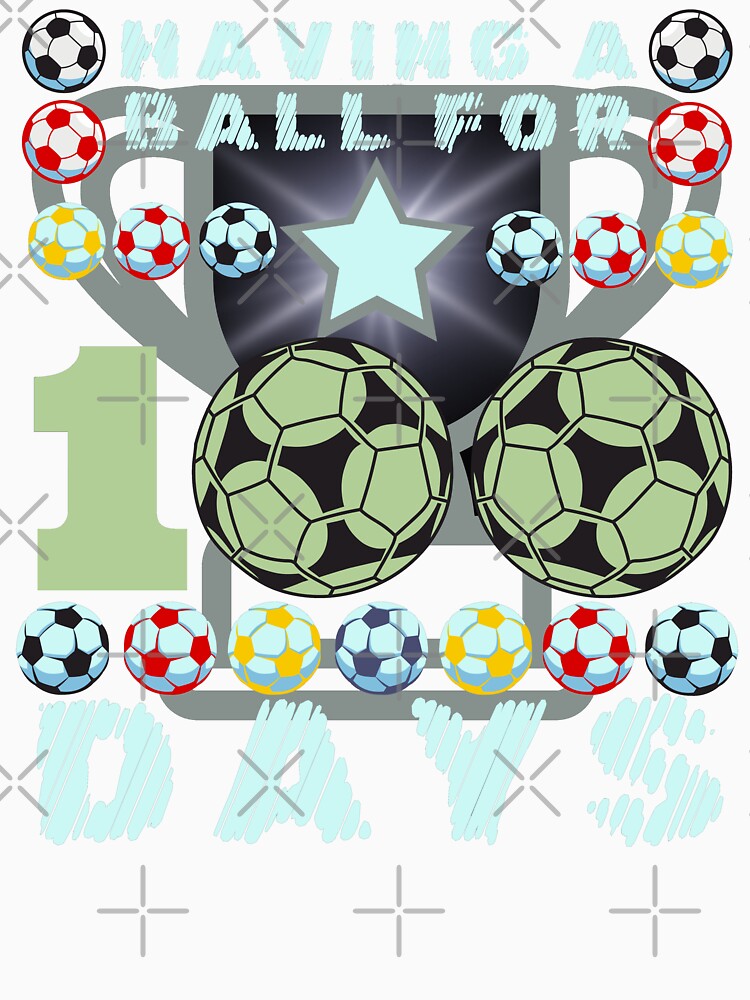 Having a Ball for 100 Days Soccer School Celebration by SkymarArt