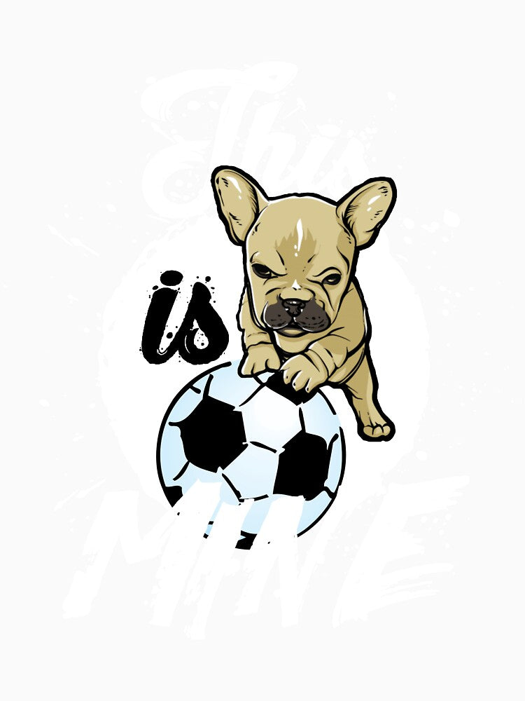 THIS IS MINE soccer ball (light) by SolidEarthArt