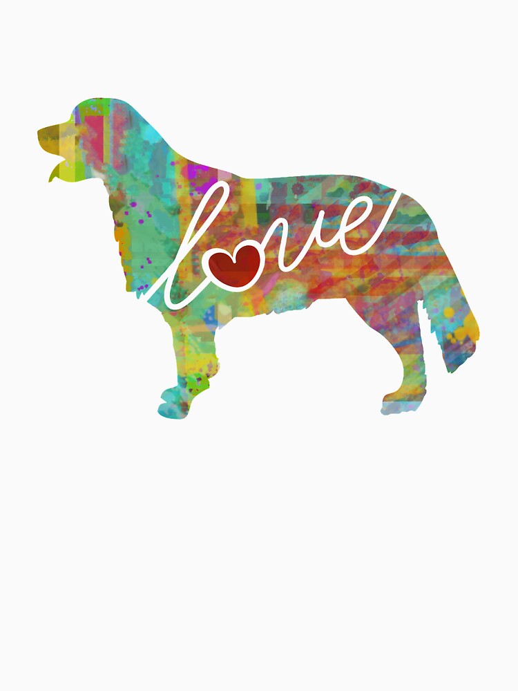 Golden Retriever (Goldie) Love - A Bright and Colorful Watercolor Style Gift by traciwithani T-Shirts, Hoodie,... (Image 3)