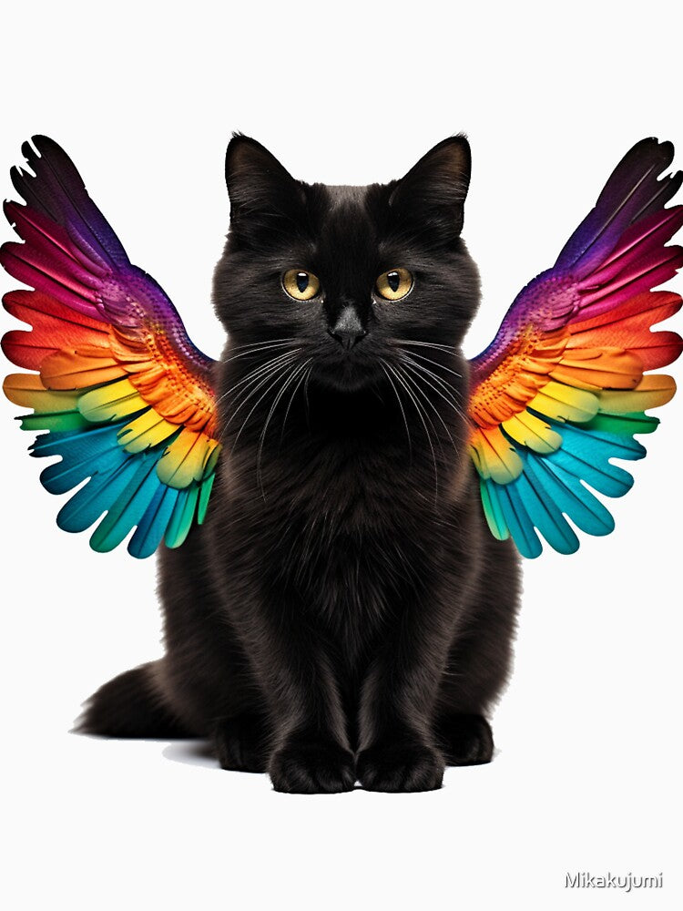 Rainbow black cat by Mikakujumi T-Shirts, Hoodie, Sweatshirt | BlankRebels.com (Image 3)