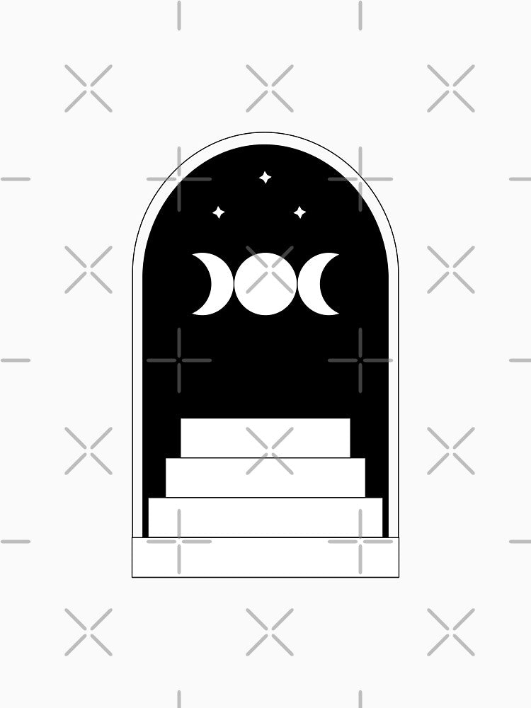 Boho staircase with moon phases by Lizvole T-Shirts, Hoodie, Sweatshirt | BlankRebels.com (Image 3)