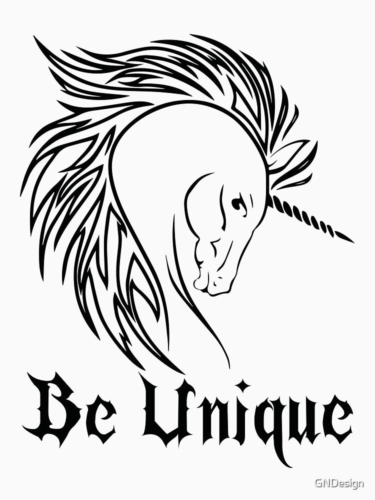 Be unique by GNDesign T-Shirts, Hoodie, Sweatshirt | BlankRebels.com (Image 3)
