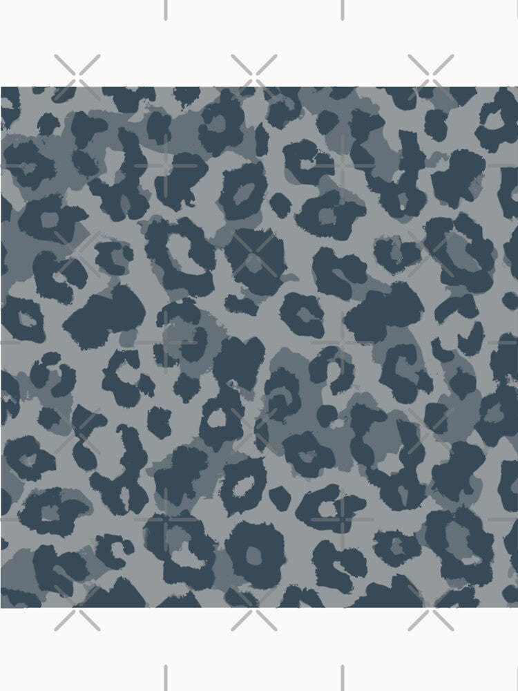 Grunge Leopard Pattern in Charcoal Blue / Grey by SamJanner T-Shirts, Hoodie, Sweatshirt | BlankRebels.com (Image 2)