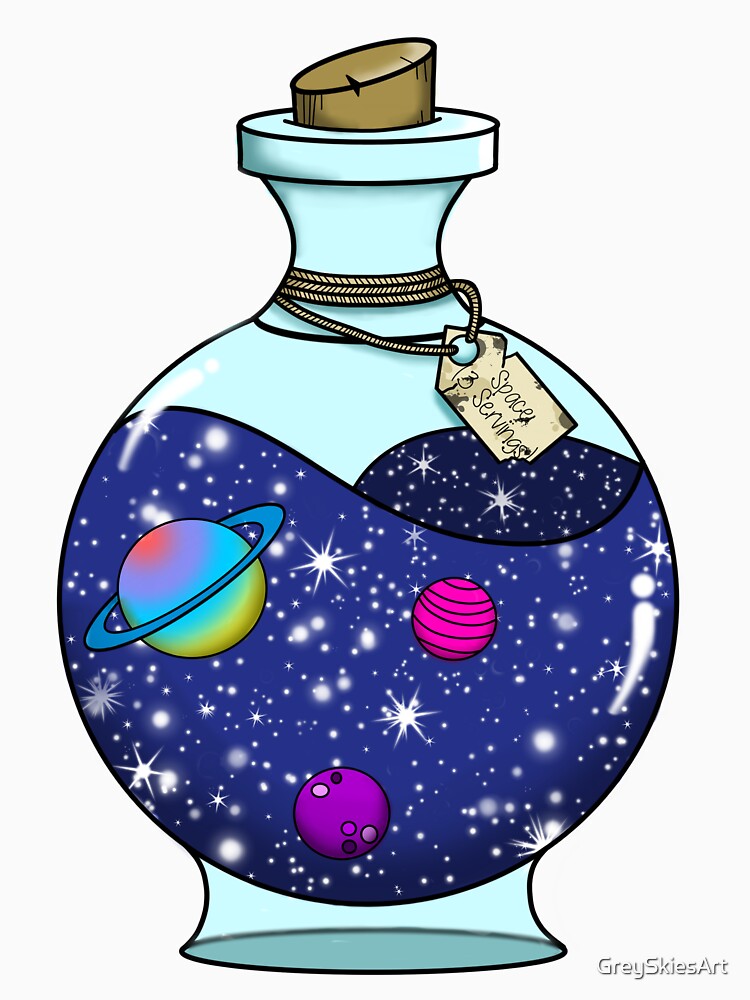 Bottle of Space by GreySkiesArt T-Shirts, Hoodie, Sweatshirt | BlankRebels.com (Image 3)
