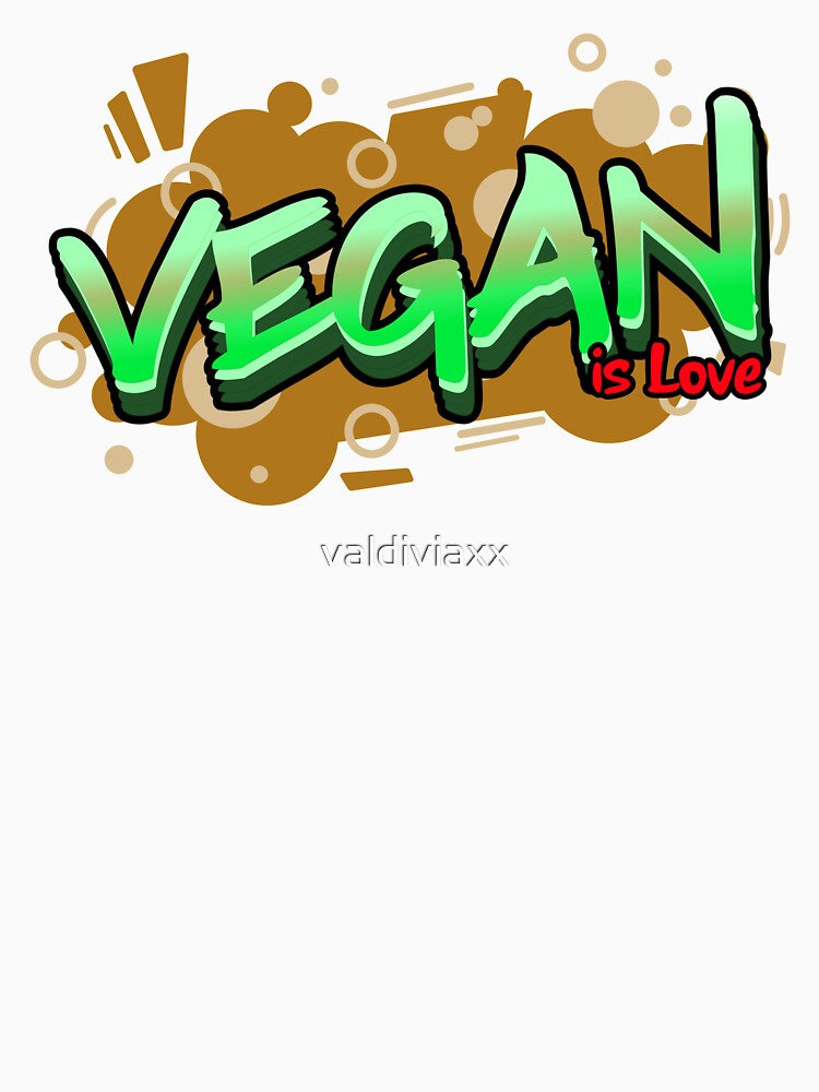 Vegan is love by valdiviaxx T-Shirts, Hoodie, Sweatshirt | BlankRebels.com (Image 3)