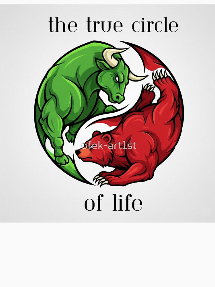 Bull Bear Yin Yang - The Cycle of Finance by ofek-art1st T-Shirts, Hoodie, Sweatshirt | BlankRebels.com (Image 2)