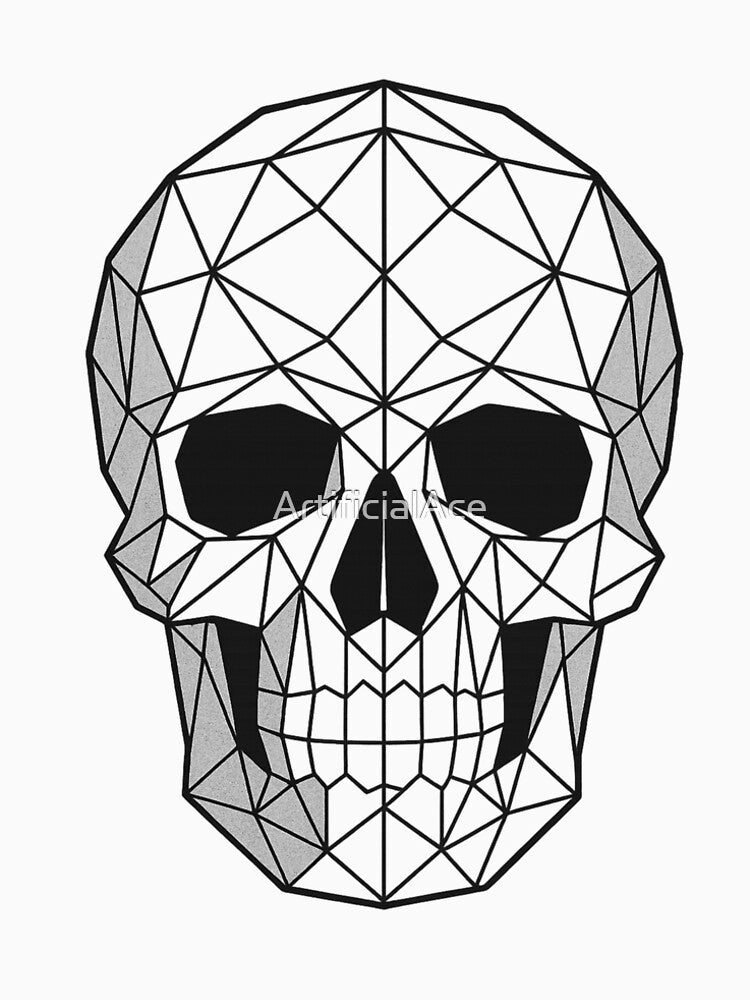 Skull in Symmetry by ArtificialAce T-Shirts, Hoodie, Sweatshirt | BlankRebels.com (Image 2)