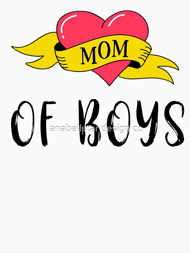 Mom of Boys by anabellstar design co T-Shirts, Hoodie, Sweatshirt | BlankRebels.com (Image 2)