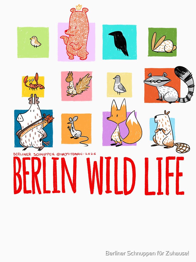 Berlin Wildlife - Colorful! by Berliner Schnuppen für Zuhause! T-Shirts, Hoodie, Sweatshirt | BlankRebels.com (Image 3)