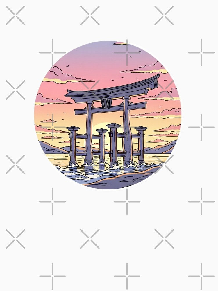 a unique sunset in Japan by Black Sorrow T-Shirts, Hoodie, Sweatshirt | BlankRebels.com (Image 3)