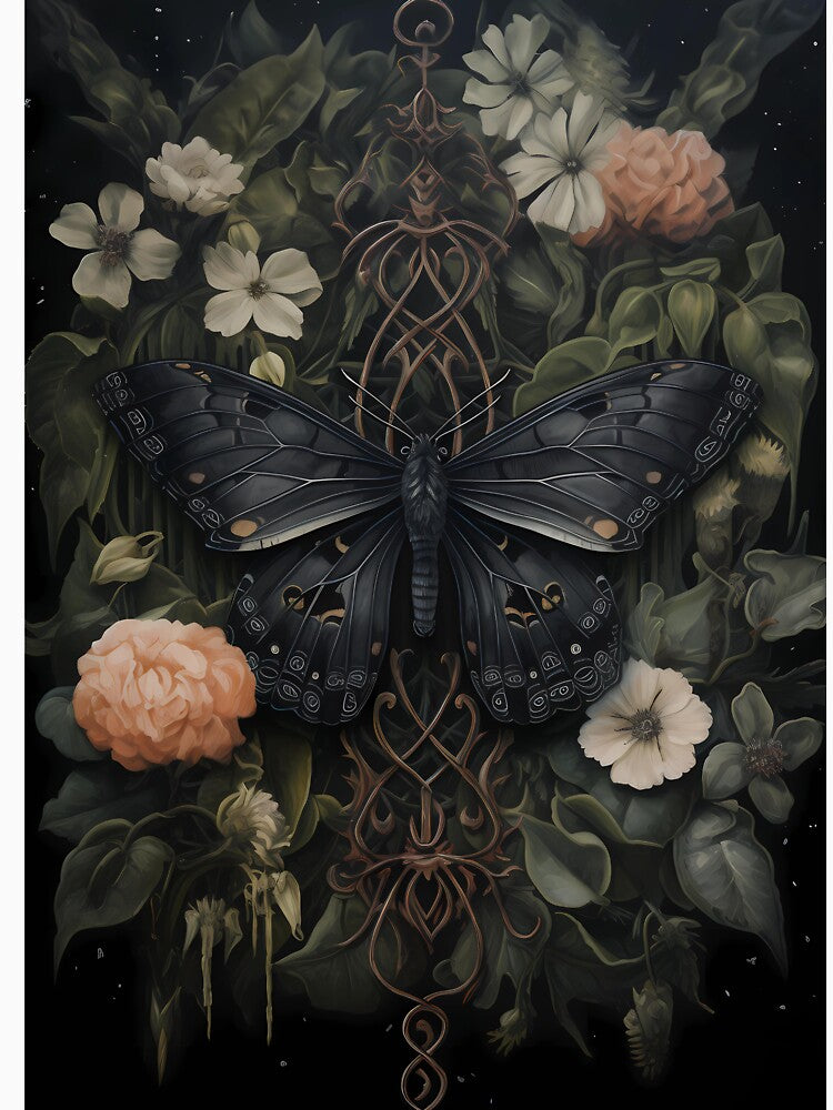 black moth dark academia gothic cottagecore decor by Mehak  Khan T-Shirts, Hoodie, Sweatshirt | BlankRebels.com (Image 3)