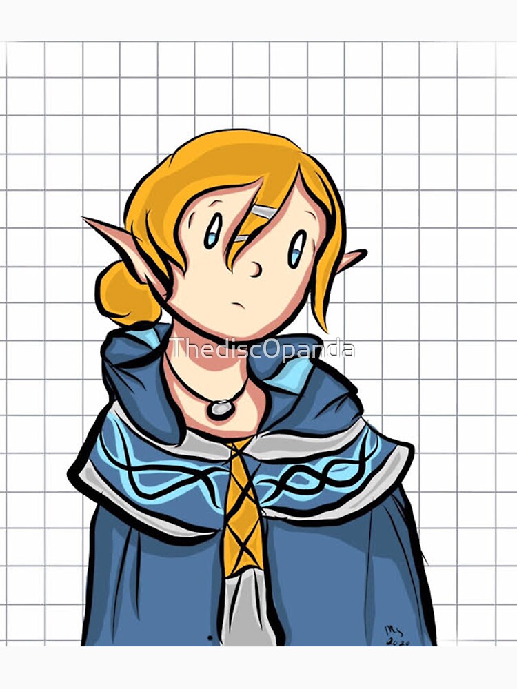 Dungeons and Dragons Character design with grid background by Thedisc0panda T-Shirts, Hoodie, Sweatshirt (Image 3)