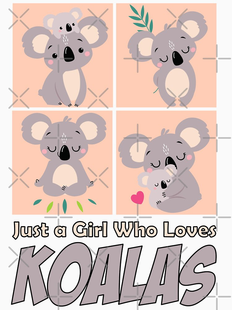 Just A Girl Who Loves Koalas by RicaGraphic T-Shirts, Hoodie, Sweatshirt | BlankRebels.com (Image 3)