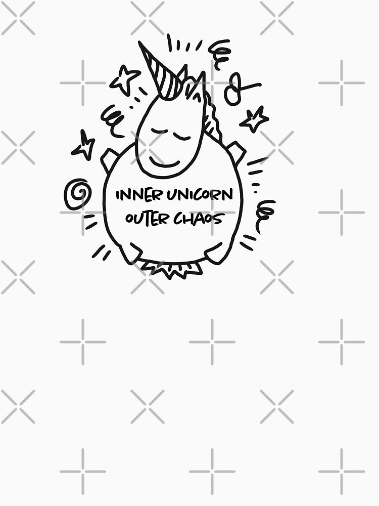 Unicorn - Inner Unicorn Outer Chaos by fruehmorgens T-Shirts, Hoodie, Sweatshirt | BlankRebels.com (Image 3)