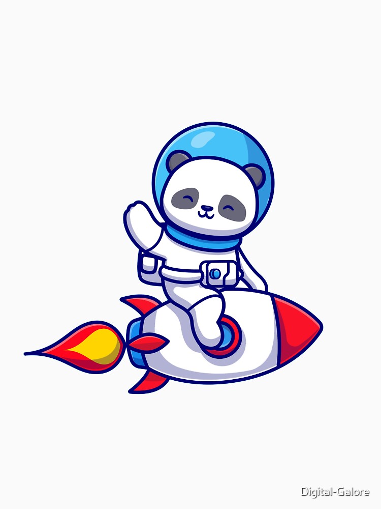 Panda Riding Rocket by Digital-Galore T-Shirts, Hoodie, Sweatshirt | BlankRebels.com (Image 3)
