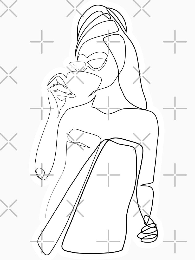 Woman spill the tea - Minimal line art by InspiRin T-Shirts, Hoodie, Sweatshirt | BlankRebels.com (Image 3)