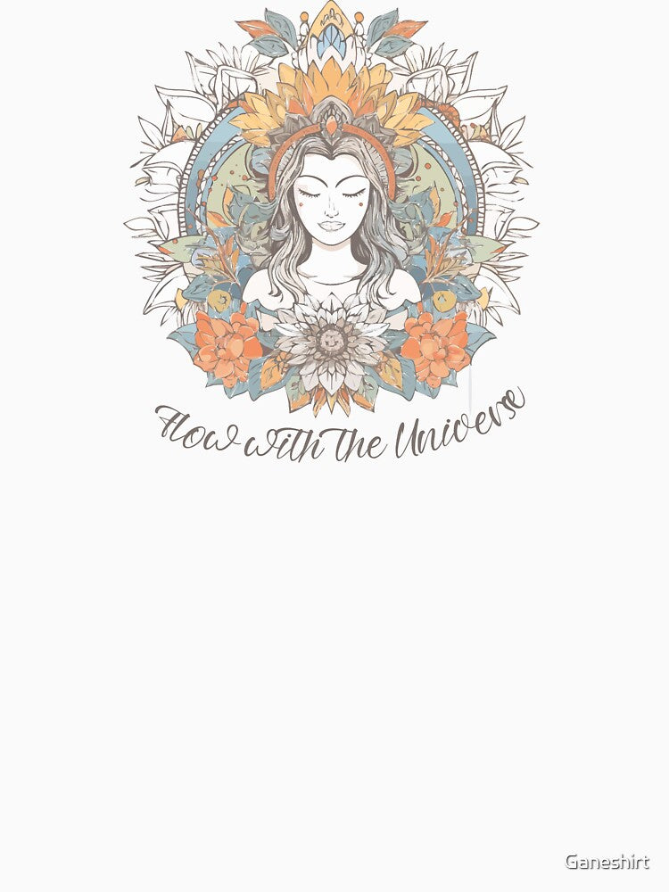 Flow with the universe by Ganeshirt T-Shirts, Hoodie, Sweatshirt | BlankRebels.com (Image 3)