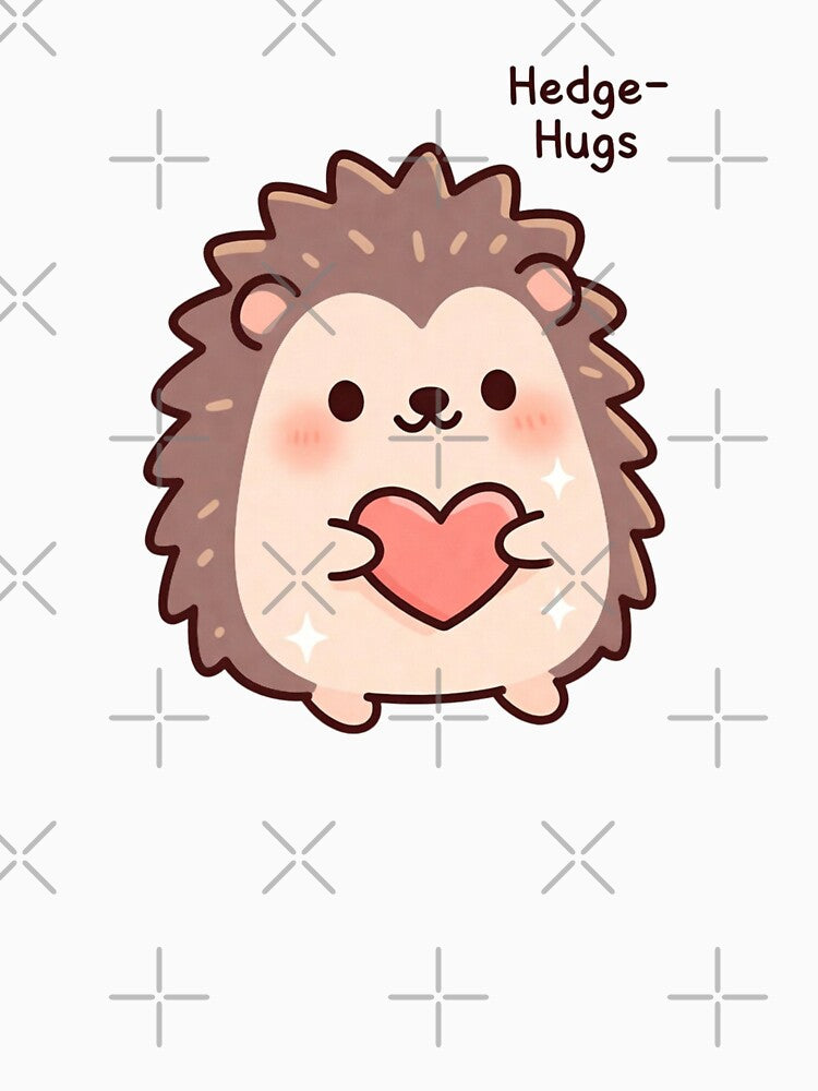 Sweet Kawaii Hedgehog Heart for Valentine’s Day by GrumpySableye