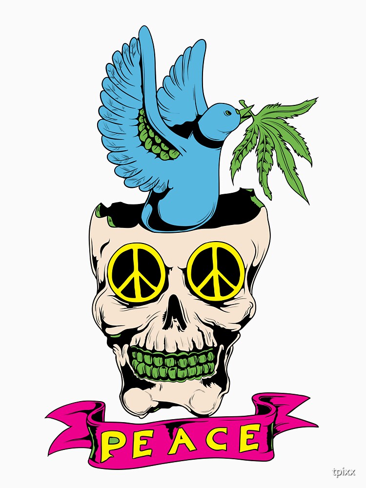 Skull, Peace And Weed by tpixx