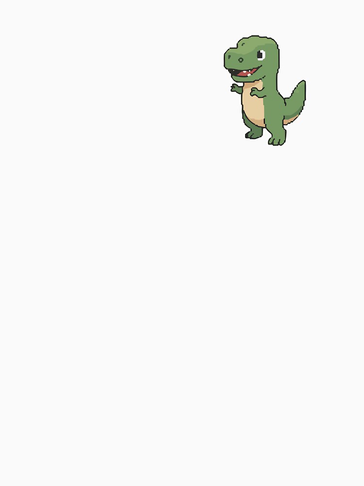 Pixel Dino Grin – Retro Roar of Joy by sorryNOTsorry.brand T-Shirts, Hoodie, Sweatshirt | BlankRebels.com (Image 3)