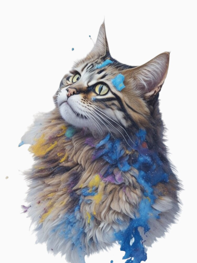 Wildlife Canvas Portrait For A Cat by WildSpiritPaint T-Shirts, Hoodie, Sweatshirt | BlankRebels.com (Image 3)