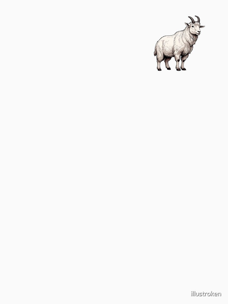 Goat cute mountain by illustroken T-Shirts, Hoodie, Sweatshirt | BlankRebels.com (Image 2)