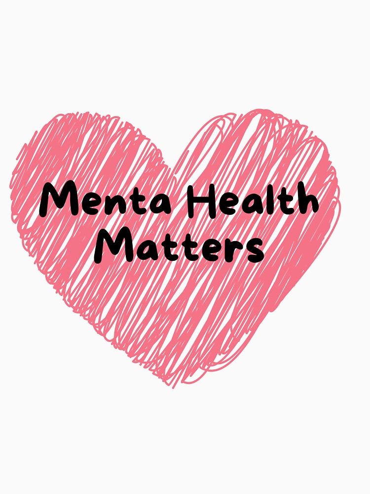 Mental Health Matters Scribble Heart by BuraxisQuotes T-Shirts, Hoodie, Sweatshirt | BlankRebels.com (Image 3)