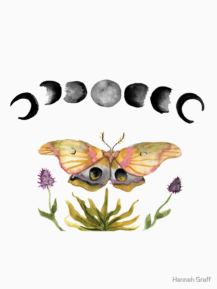 Moon Moth by Hannah Graff T-Shirts, Hoodie, Sweatshirt | BlankRebels.com (Image 3)