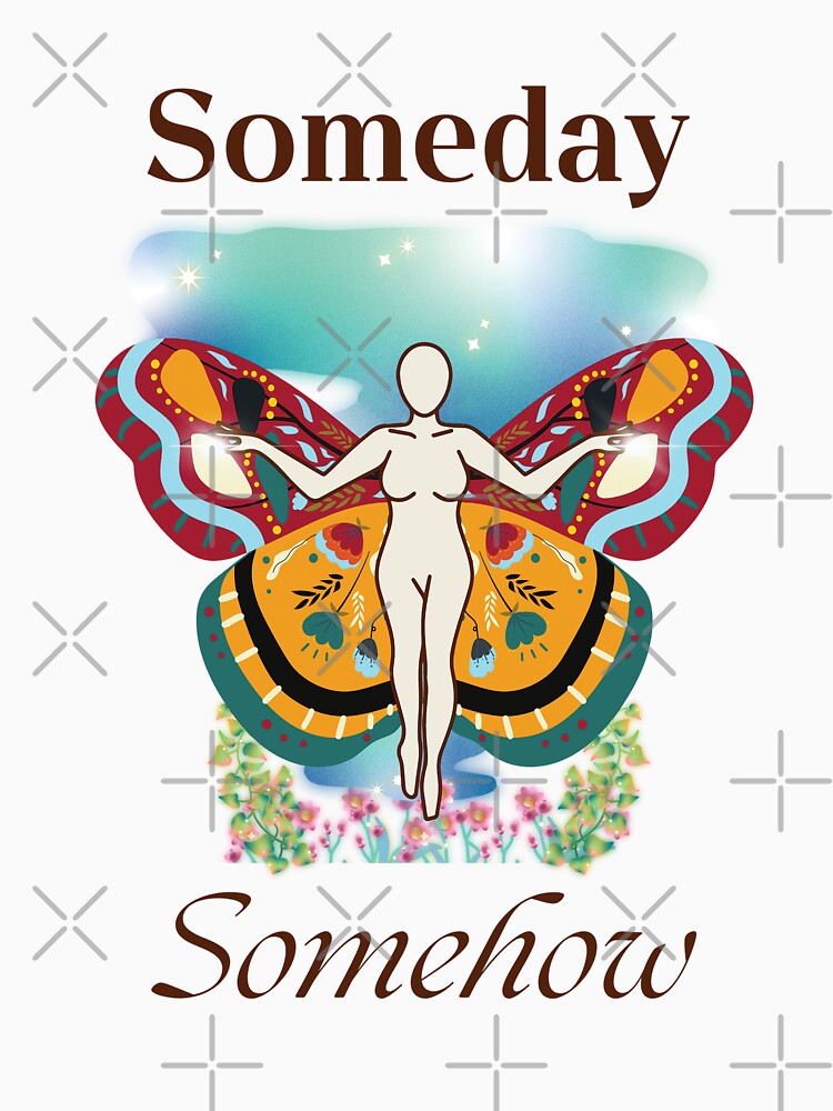 Someday, somehow- Sienna Y2K blue butterfly aesthetic by studioarchive T-Shirts, Hoodie, Sweatshirt (Image 3)