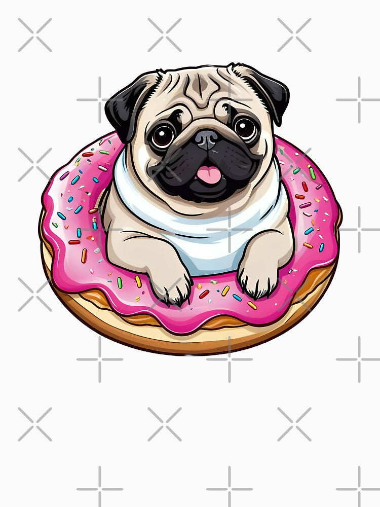 Kawaii Donut Pug by KawaiiCritterz