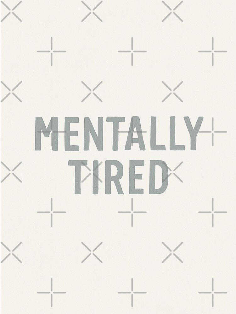 MENTALLY TIRED Burnout Typography Design by mbmstores T-Shirts, Hoodie, Sweatshirt | BlankRebels.com (Image 3)