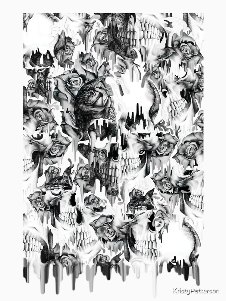 Gone in a splash, skull pattern by KristyPatterson T-Shirts, Hoodie, Sweatshirt | BlankRebels.com (Image 3)