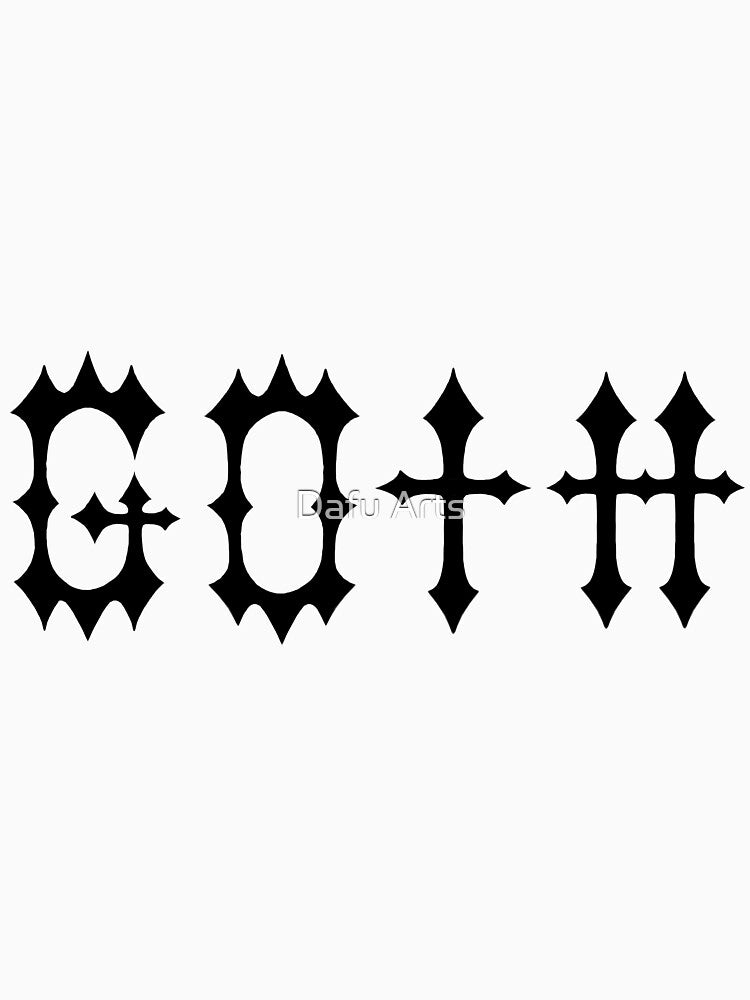 Goth Letters by Dafu Arts