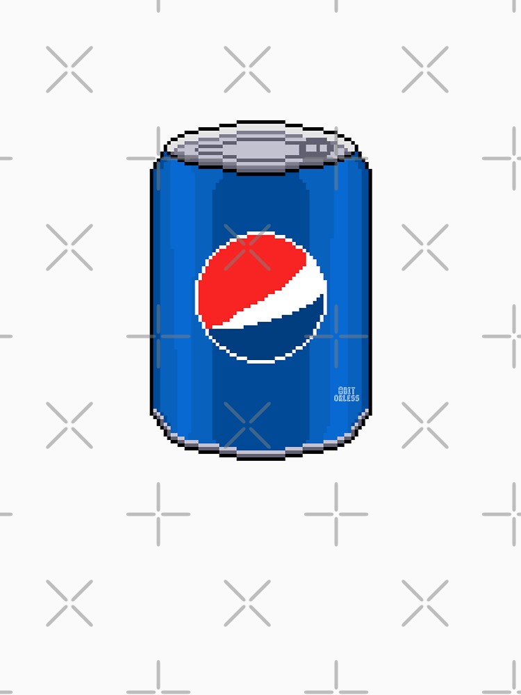 Blue Soda Can Pixel Art by Heybratan