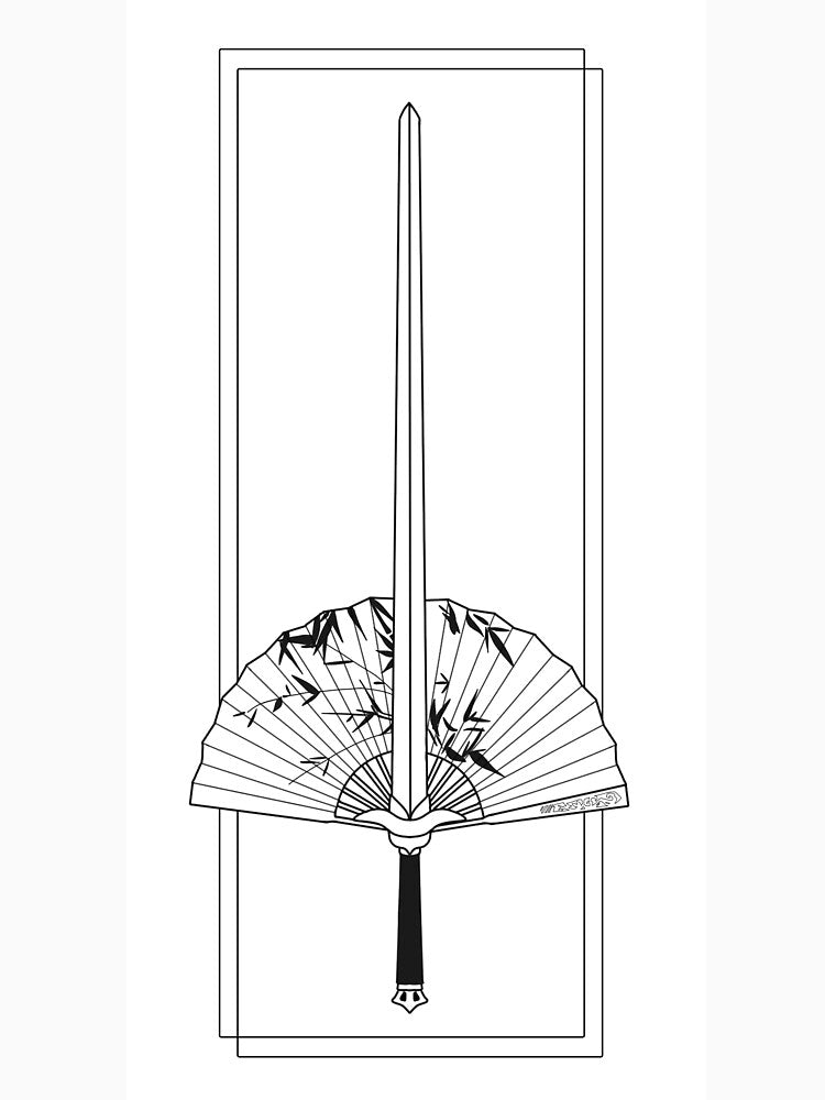 SQQ fan + sword by xnemone T-Shirts, Hoodie, Sweatshirt | BlankRebels.com (Image 3)