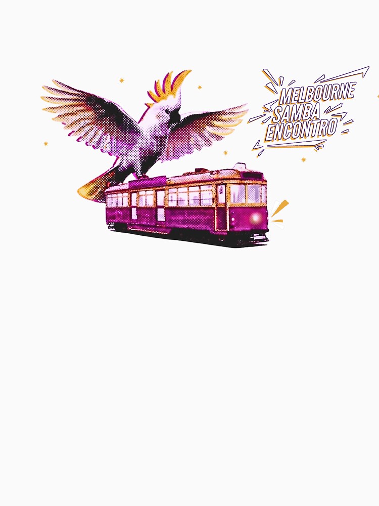 Melbourne Samba Encontro - Full Colour Cockie Tram by MelbourneEncontro T-Shirts, Hoodie, Sweatshirt (Image 3)