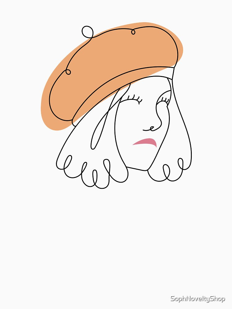 abstract face drawing line art woman by SophNoveltyShop T-Shirts, Hoodie, Sweatshirt | BlankRebels.com (Image 3)
