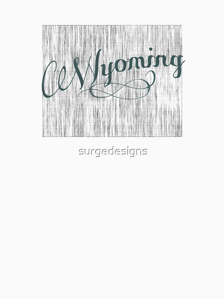 Wyoming State Typography by surgedesigns T-Shirts, Hoodie, Sweatshirt | BlankRebels.com (Image 3)