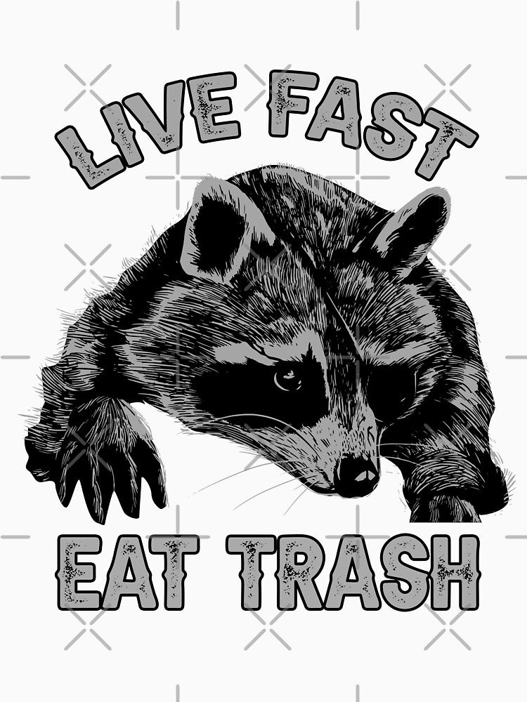 Live Fast Eat Trash Raccoon Sunset by jie lin T-Shirts, Hoodie, Sweatshirt | BlankRebels.com (Image 3)