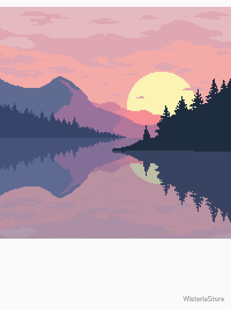 Sun over a lake by WisteriaStore T-Shirts, Hoodie, Sweatshirt | BlankRebels.com (Image 3)