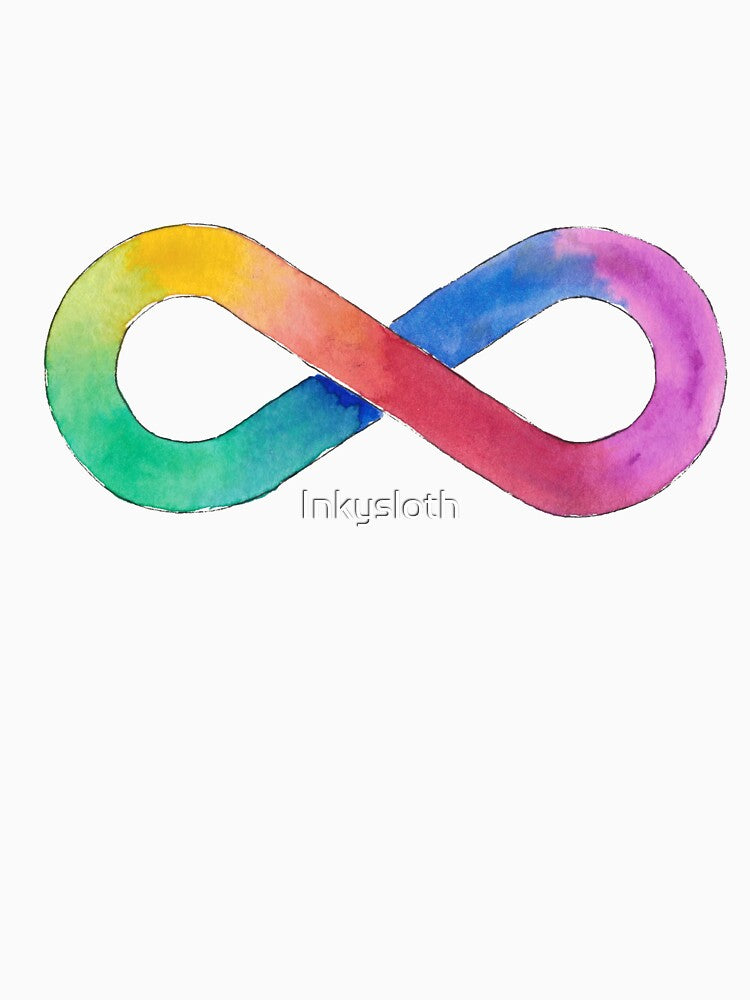 Autistic Pride rainbow infinity symbol by Inkysloth T-Shirts, Hoodie, Sweatshirt | BlankRebels.com (Image 3)